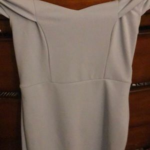 Charlotte Russe light blue tight tulip hem dress